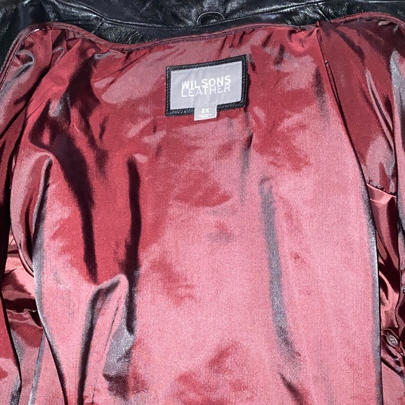 Black Leather Coat - Picture 3 of 6